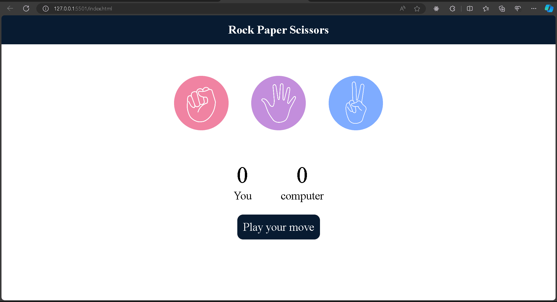 Rock Paper Scissors Game